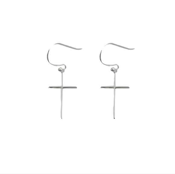 ❤️ THE CROSS DROP EARRING - Picture 1 of 6